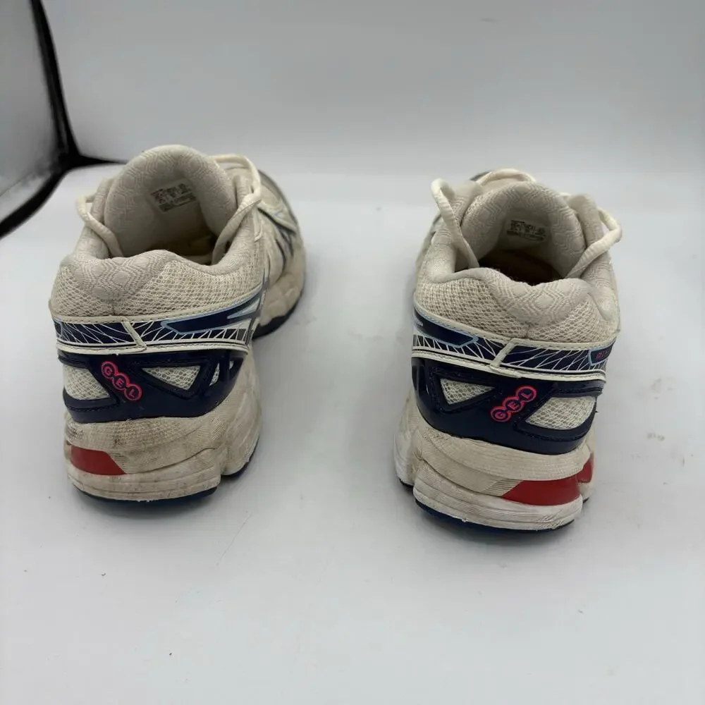 Asics Sneakers Mens Size 6.5 Sportstyle Gel-Kayano 20 Creme Deep Marine Running‎